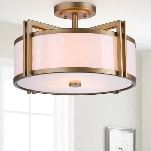 Orb Acrylic Ceiling Light in Antique Gold - The Mayfair Hall