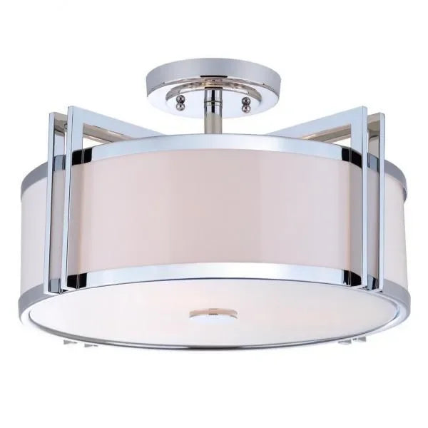 Orb Acrylic Ceiling Light in Chrome - The Mayfair Hall