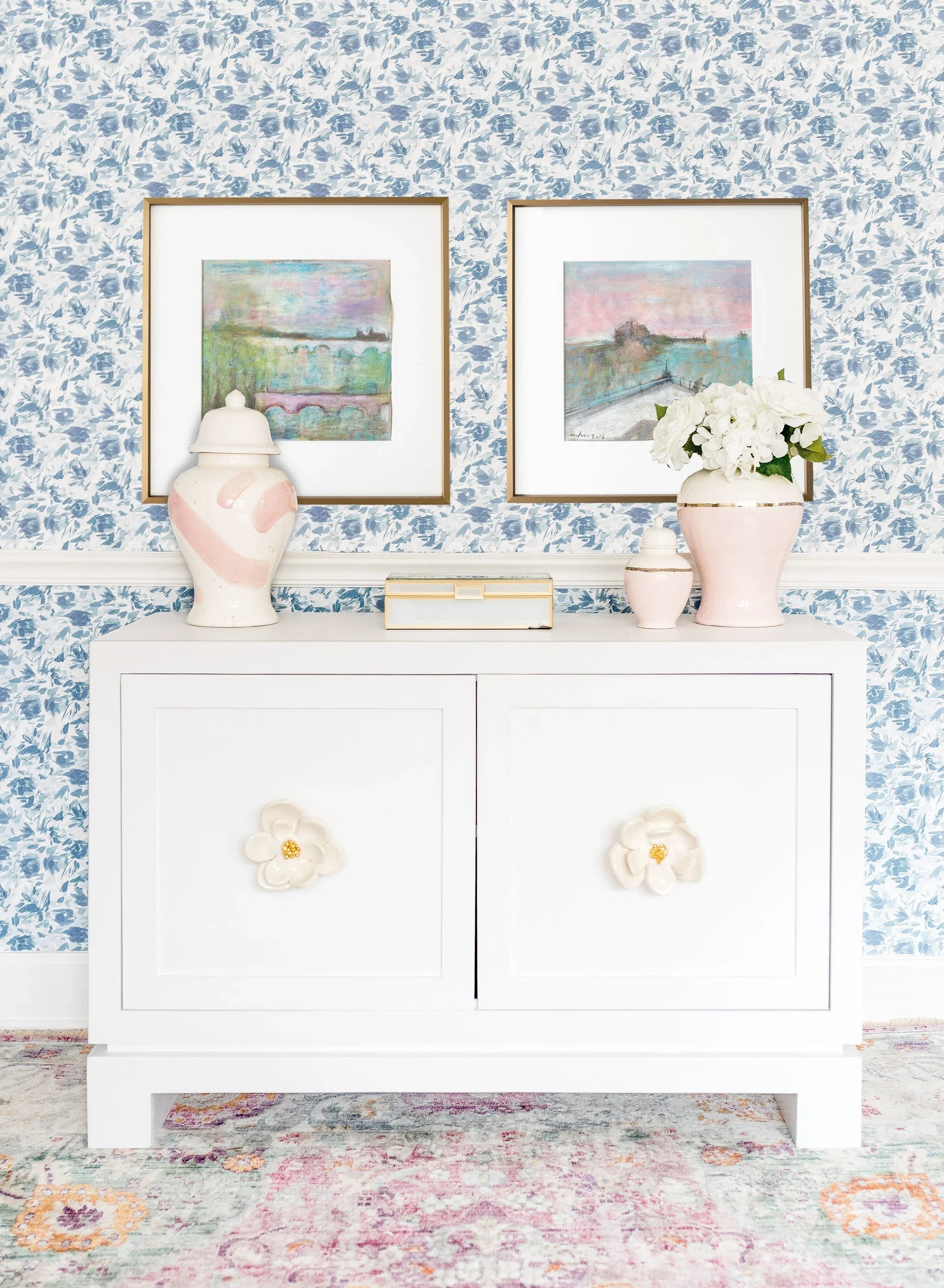 Cabbage Patch Brushstroke Ginger Jar - The Mayfair Hall