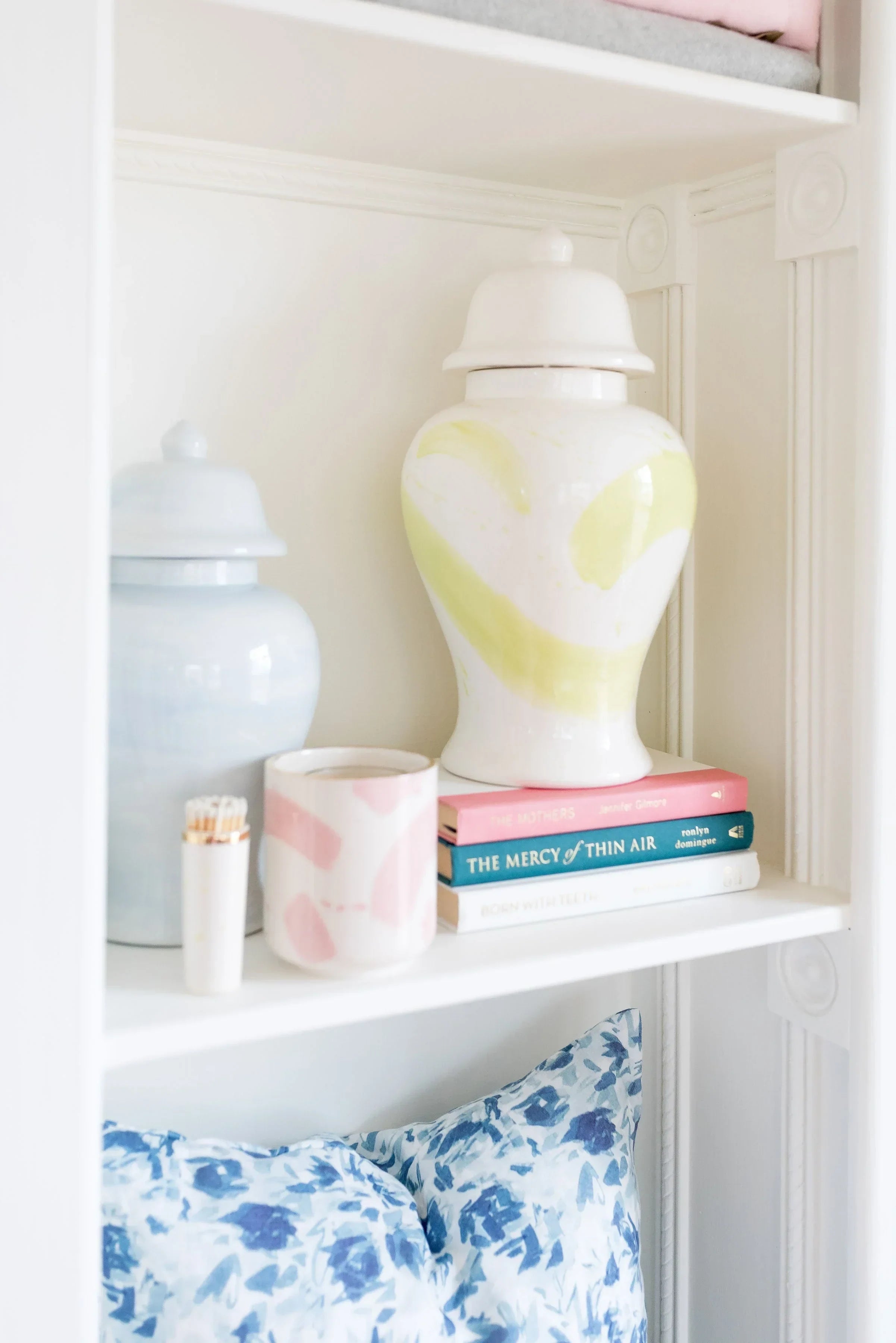 Hydrangea Light Blue Ginger Jars - The Mayfair Hall