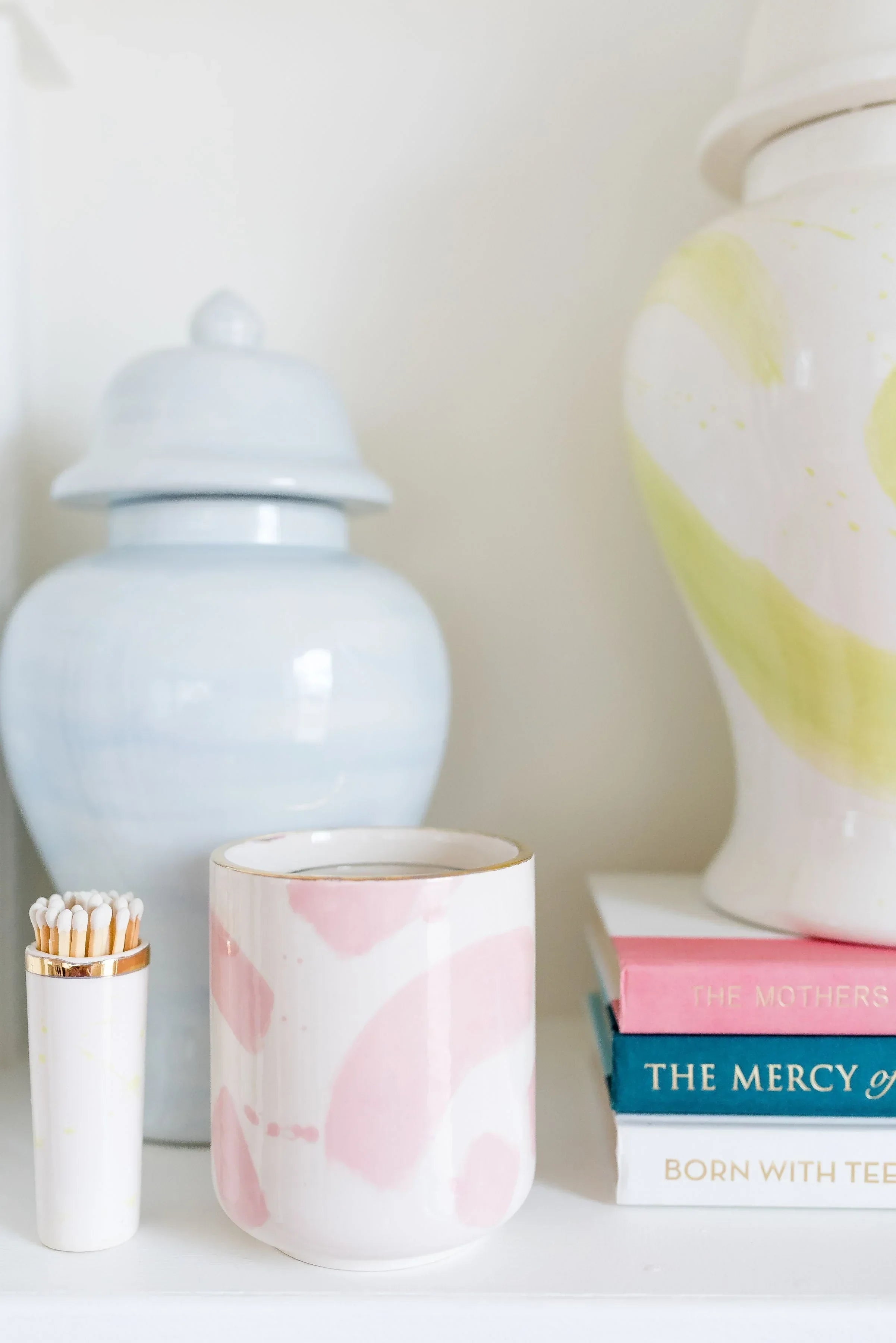 Hydrangea Light Blue Ginger Jars - The Mayfair Hall