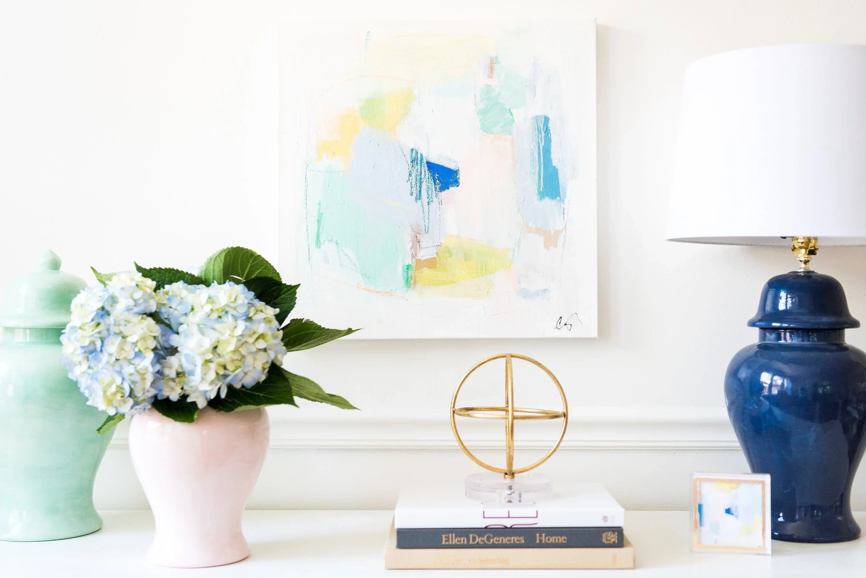 Navy Blue Ginger Jar Lamp - The Mayfair Hall