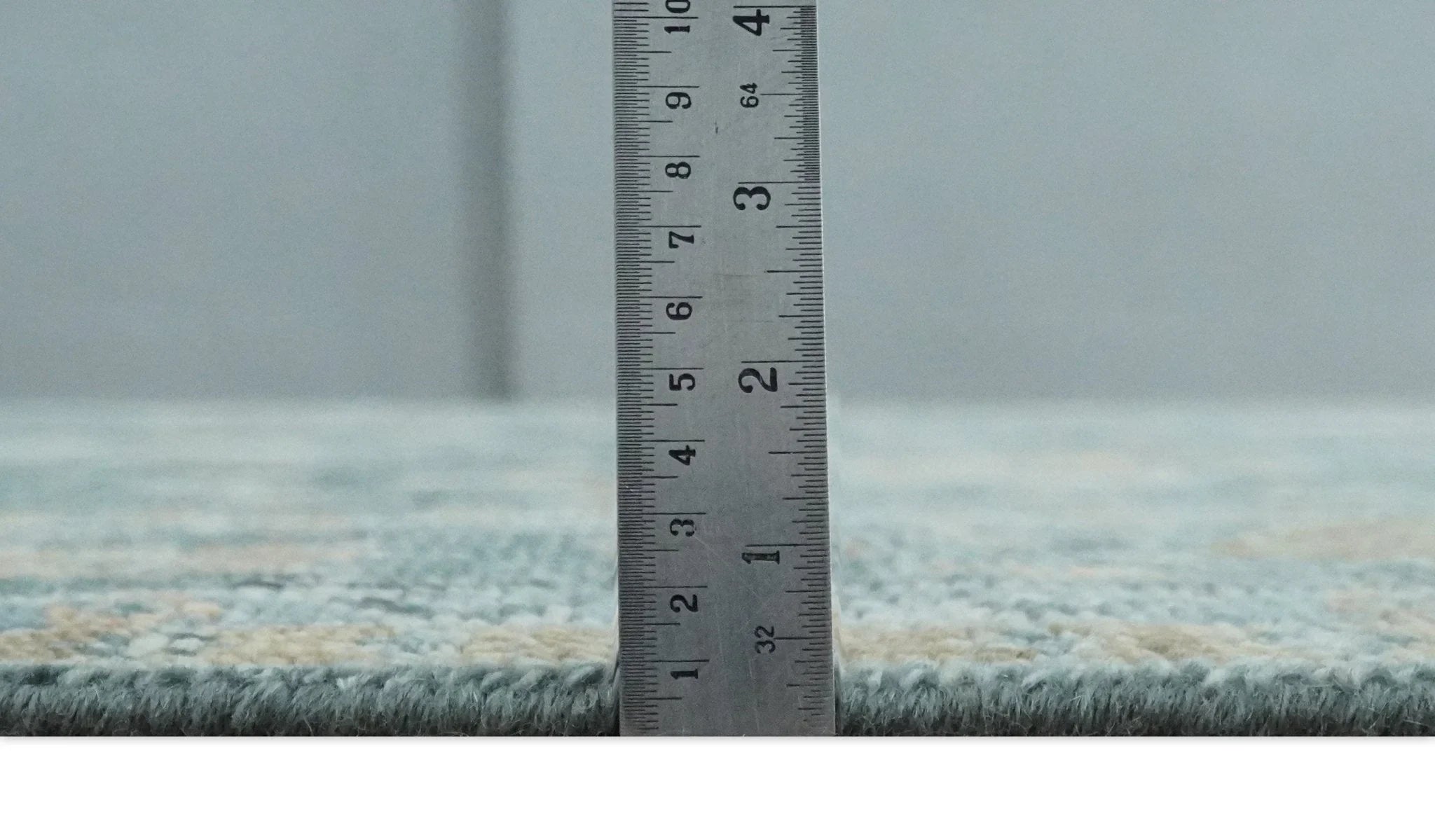 Made to Order Teal, Olive and Silver Antique Style Hand knotted Oushak wool Area Rug - The Rug Decor