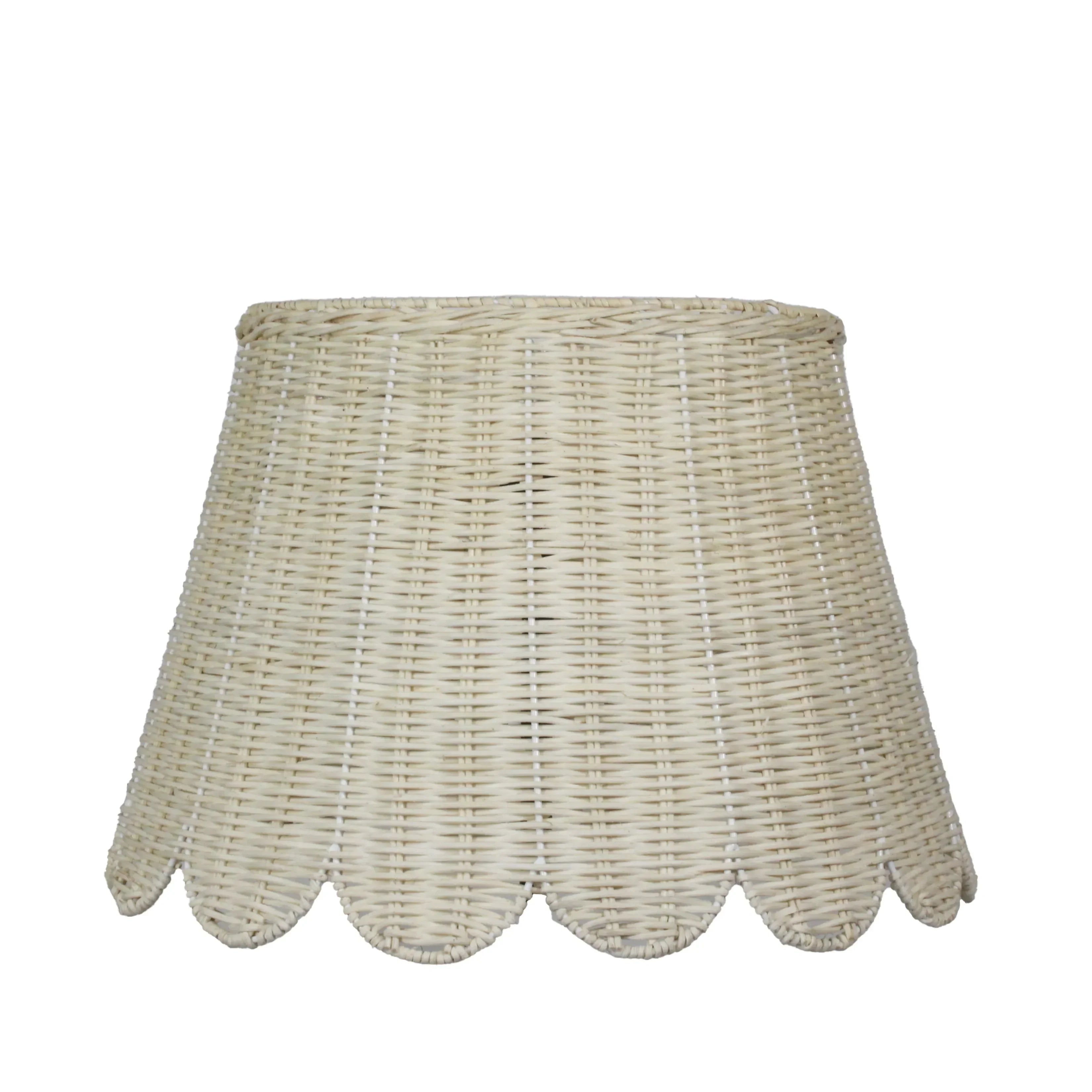 Rattan Lampshade (Scalloped) - The Mayfair Hall