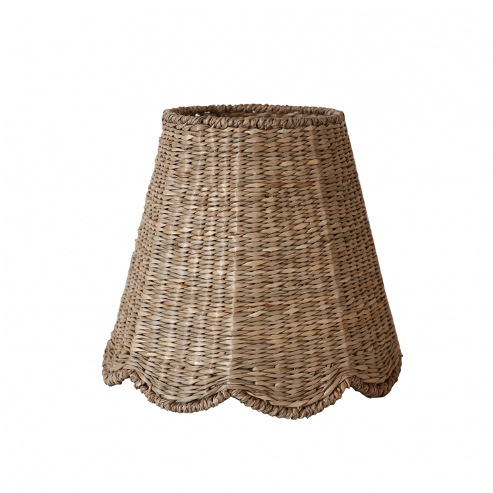 Seagrass Lampshade (Scalloped in Natural)