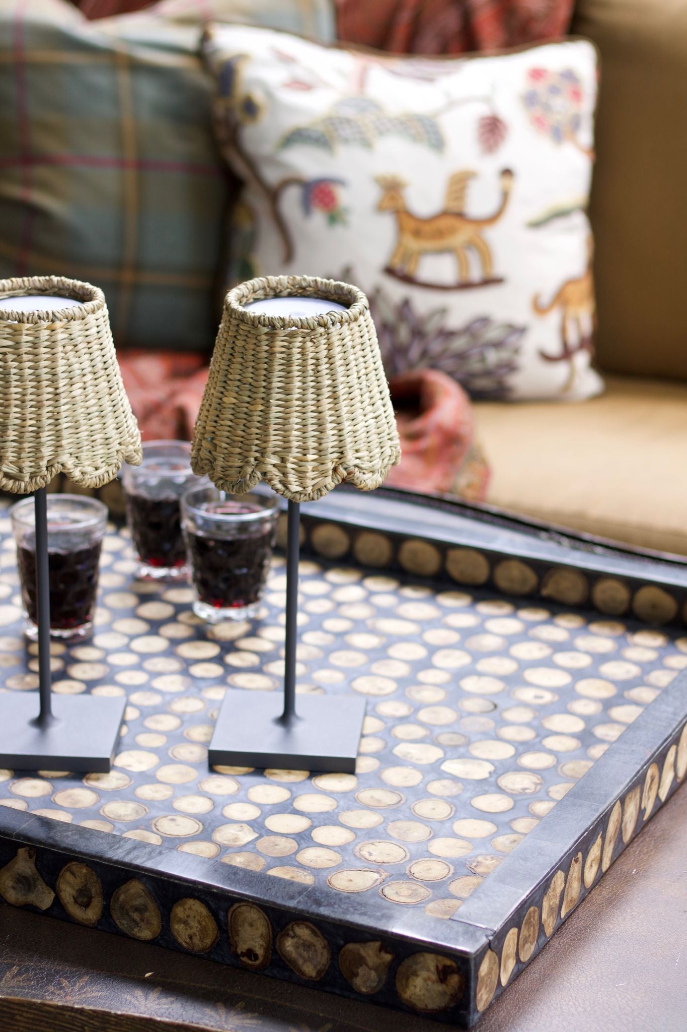 Large Seagrass Shade Cover (Scalloped in Natural)