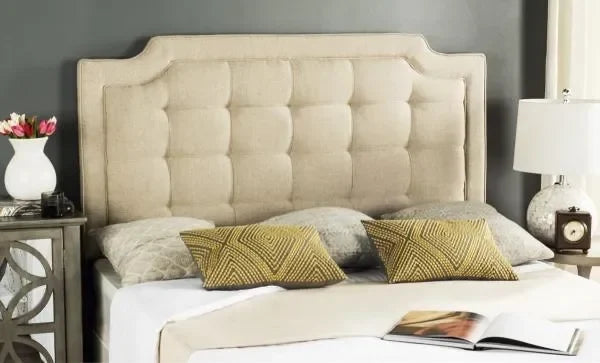 Safavieh Sapphire Hemp Tufted Linen Headboard