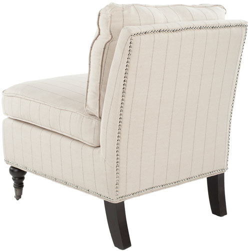 Randy Linen Slipper Chair in Flax Beige