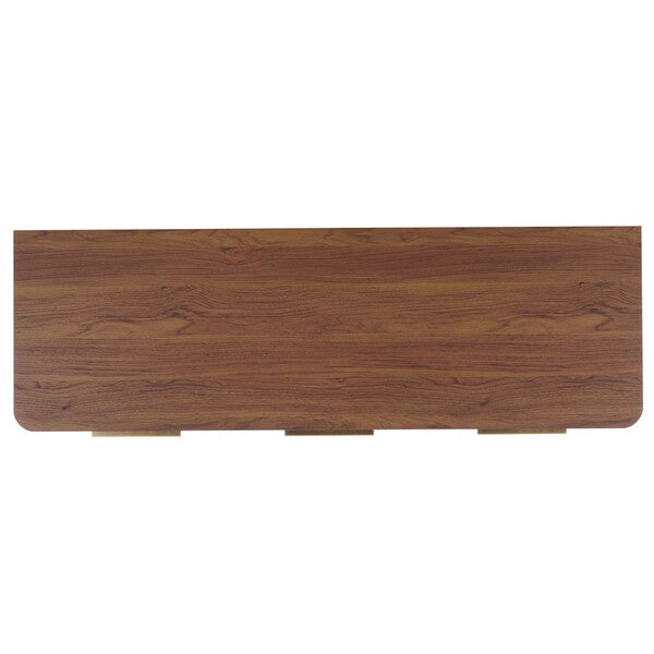 Brey 3 Drawer Media Stand in Walnut