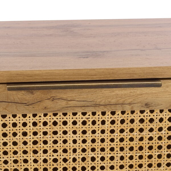 Brey 3 Drawer Media Stand in Oak