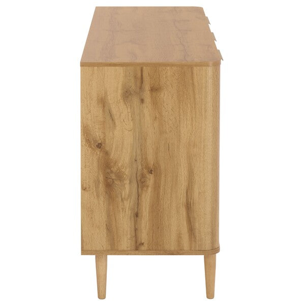 Brey 3 Drawer Media Stand in Oak