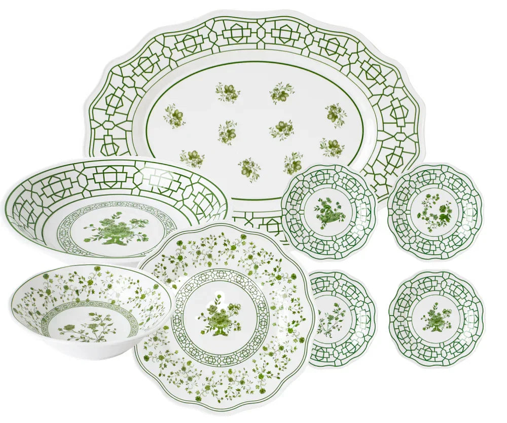 Spring Green Melamine Dinnerware Collection - The Mayfair Hall