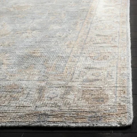 Maharaja Viscose Rug in Light Blue - The Mayfair Hall