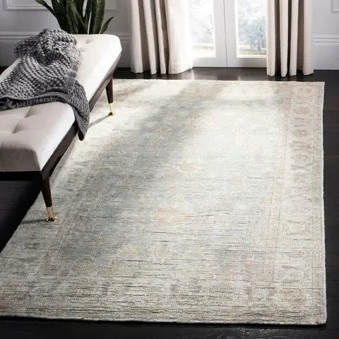 Maharaja Viscose Rug in Light Blue - The Mayfair Hall