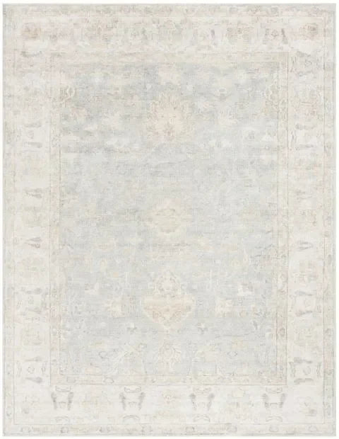 Maharaja Viscose Rug in Light Blue - The Mayfair Hall