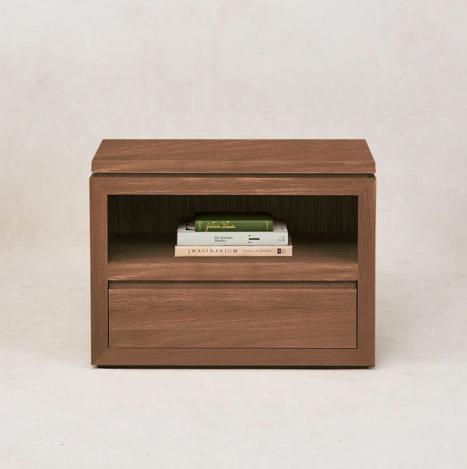 Sofita Wood Nightstand - Mocha