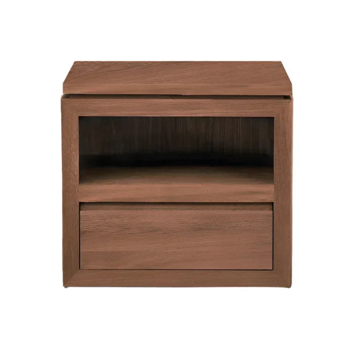 Sofita Wood Nightstand - Mocha - The Mayfair Hall