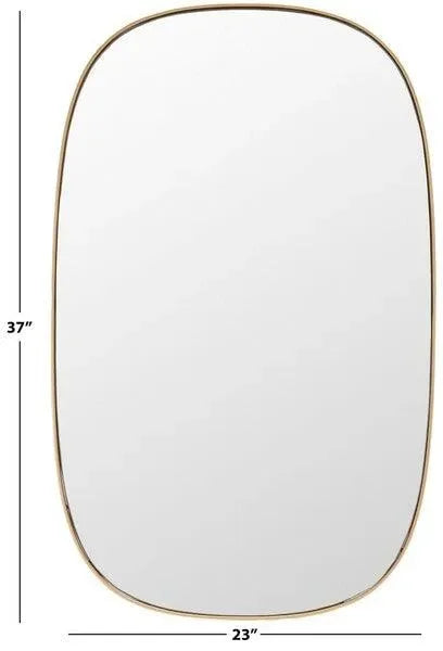 Varia Metal Mirror in Gold - The Mayfair Hall