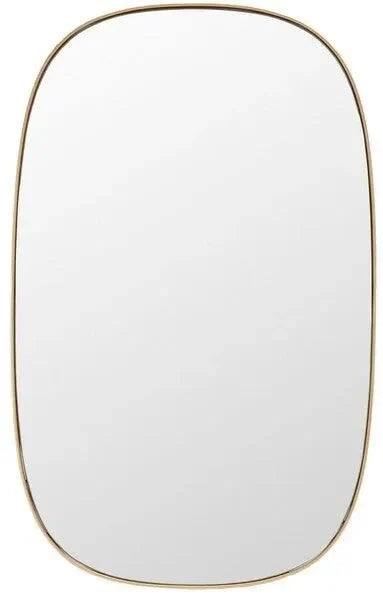 Varia Metal Mirror in Gold - The Mayfair Hall