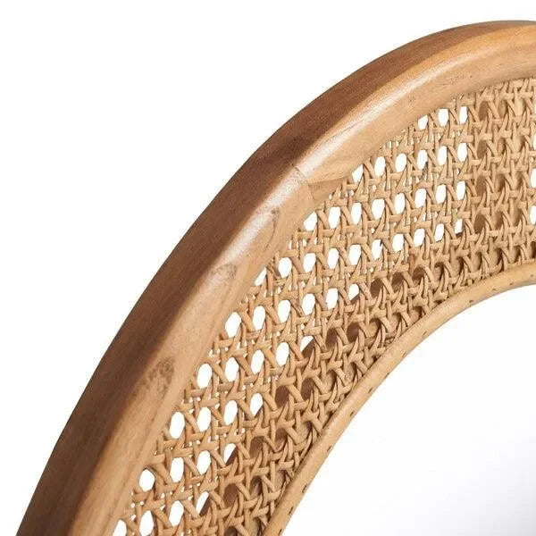 Cayce Glass Mirror in Natural - The Mayfair Hall