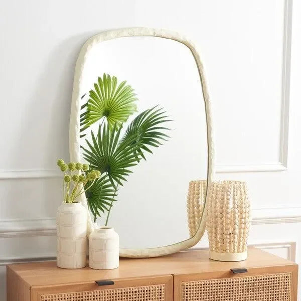Safavieh Raelee Aluminum/mdf Ivory Mirror