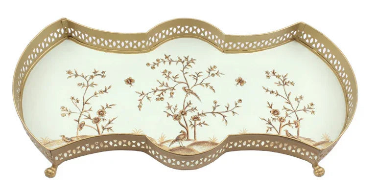 Pale Green SCALLOPED VANITY TRAY - The Mayfair Hall