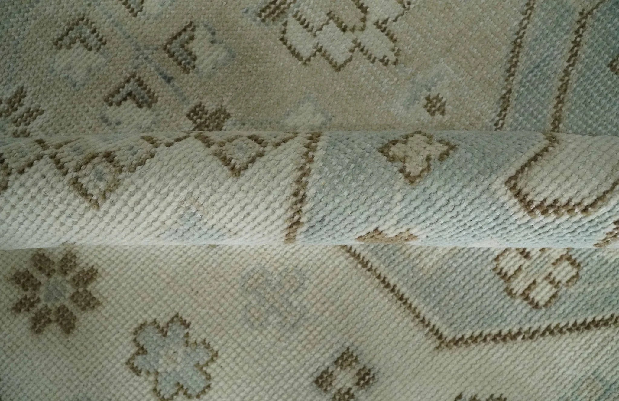 Neutral Ivory, Brown and Gray Hand knotted Traditional Multi Size wool Area Rug - The Mayfair Hall