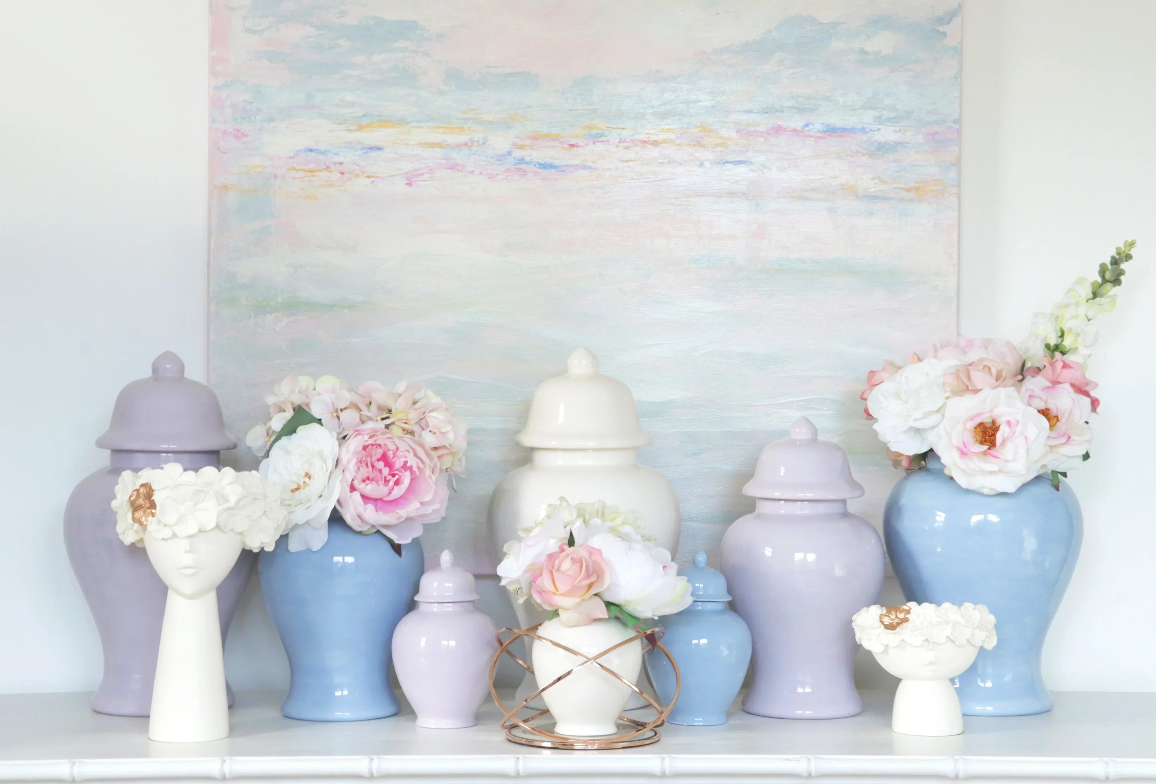 Serenity Blue Ginger Jars - The Mayfair Hall