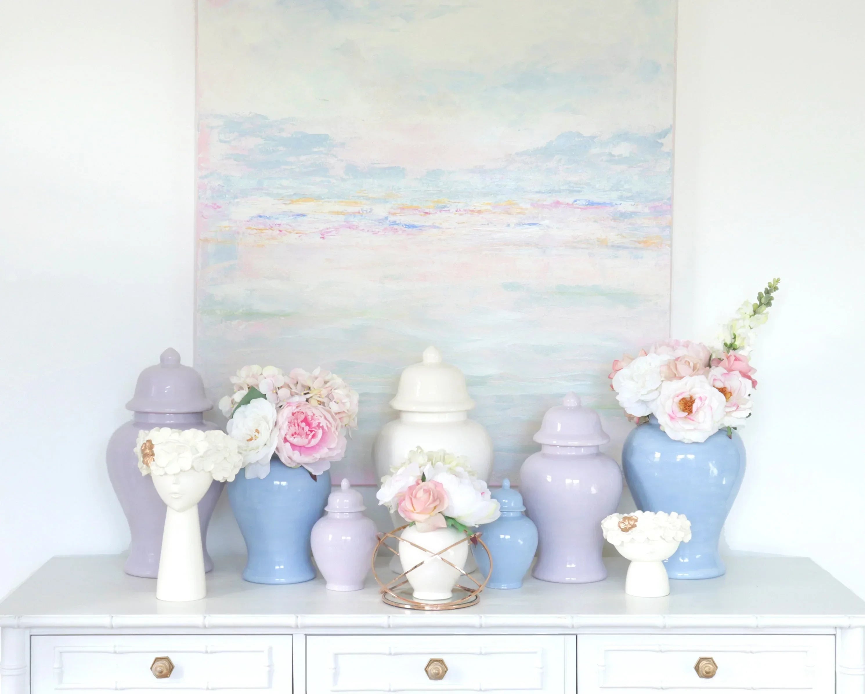 Serenity Blue Ginger Jars - The Mayfair Hall