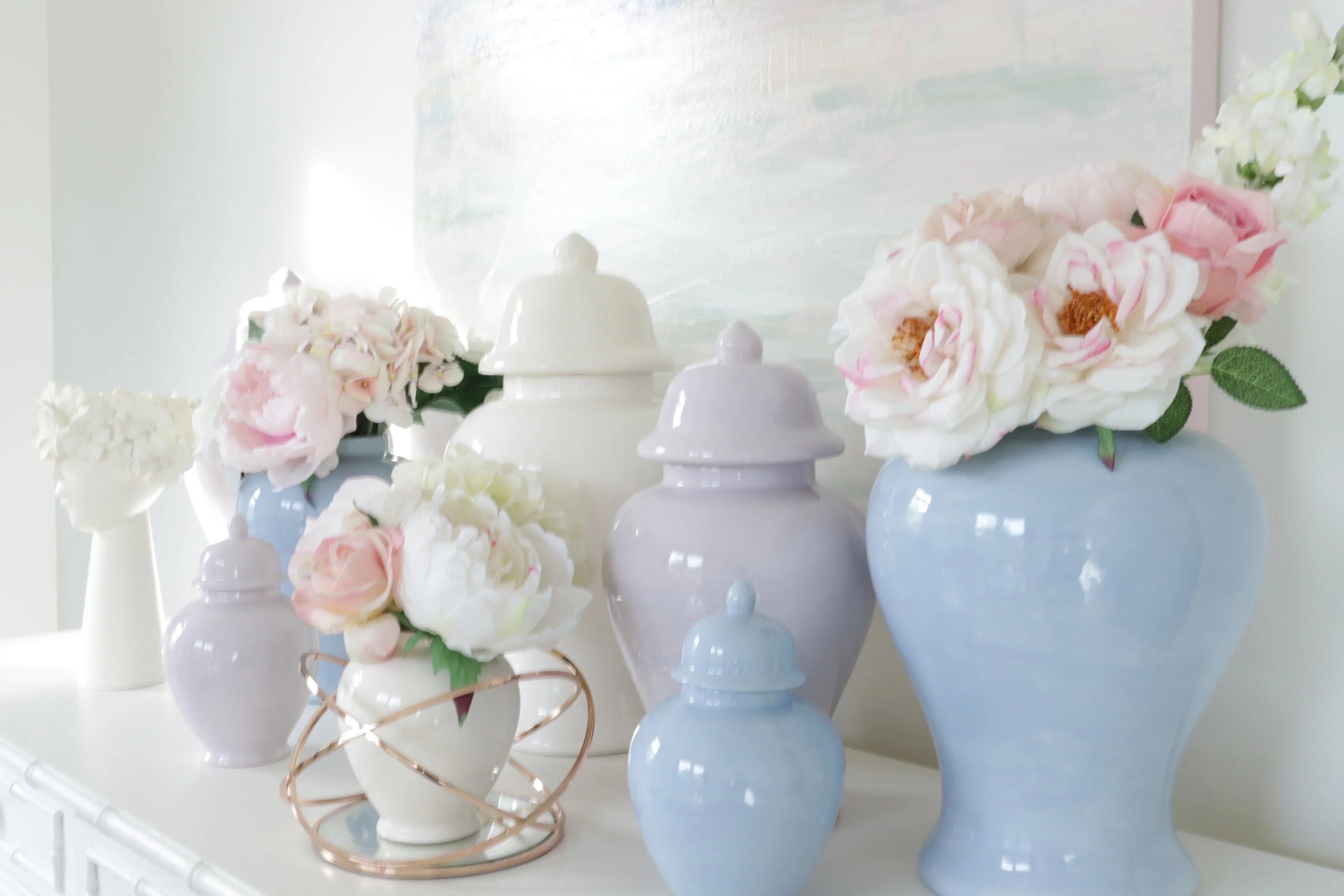 Serenity Blue Ginger Jars - The Mayfair Hall