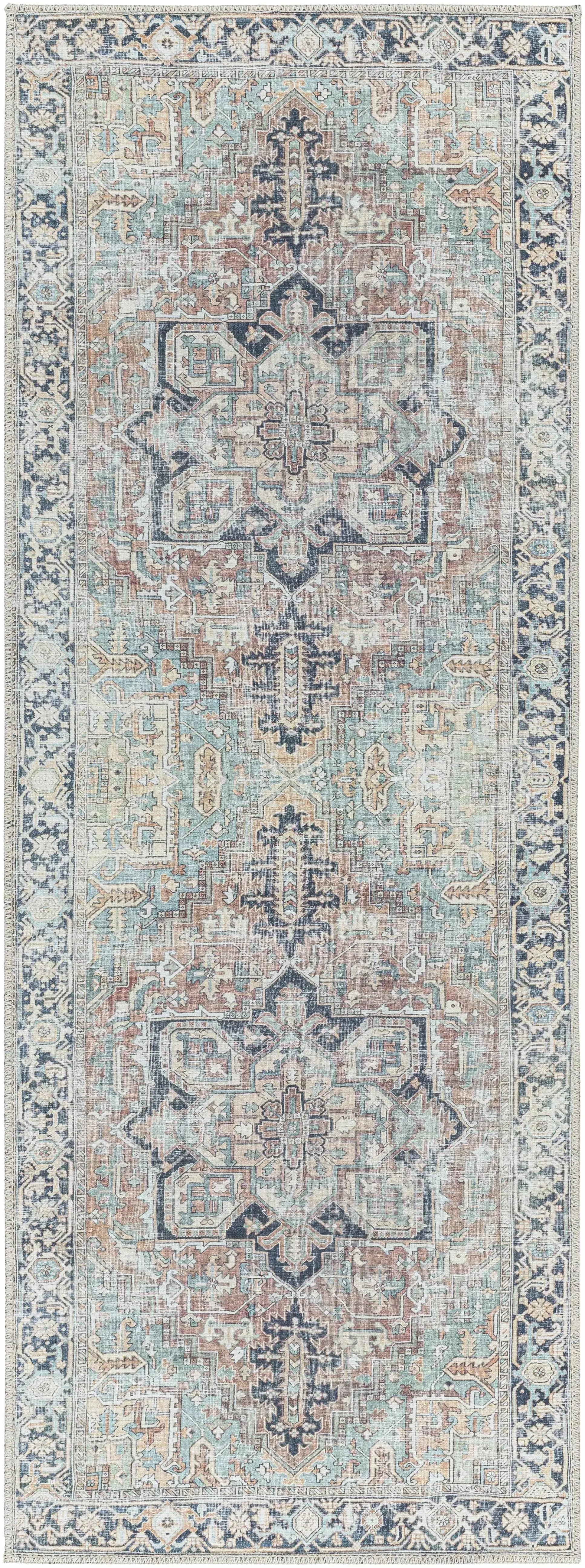 Nisa Vintage Washable Area Rug - The Mayfair Hall