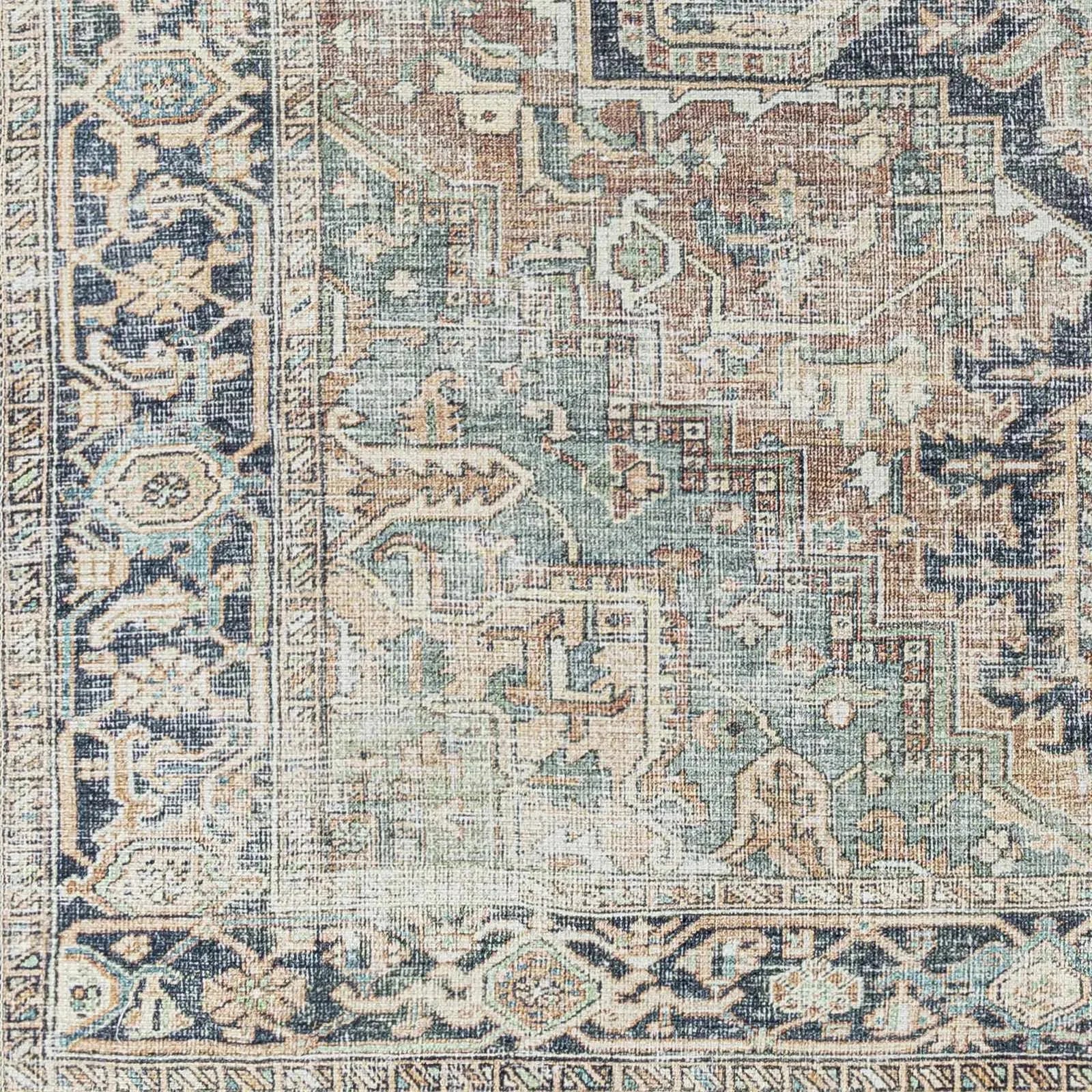 Nisa Vintage Washable Area Rug - The Mayfair Hall