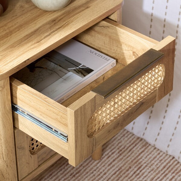 Brey 2 Drawer Nightstand in Oak