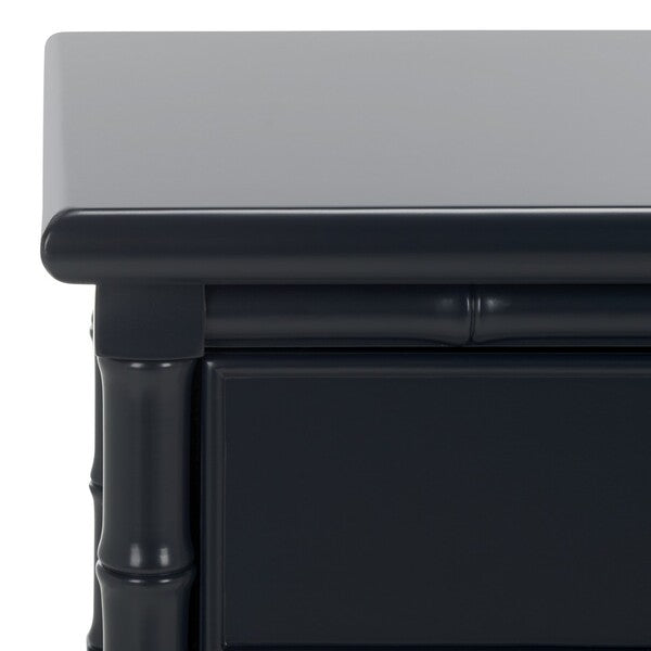 Niah 2 Drawer Nightstand in Black