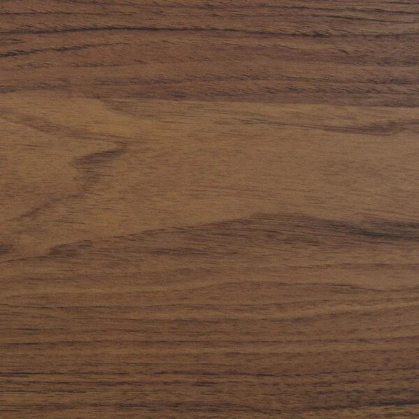 Galio 2 Drawer Nightstand in Walnut with Gold Ring Pulls