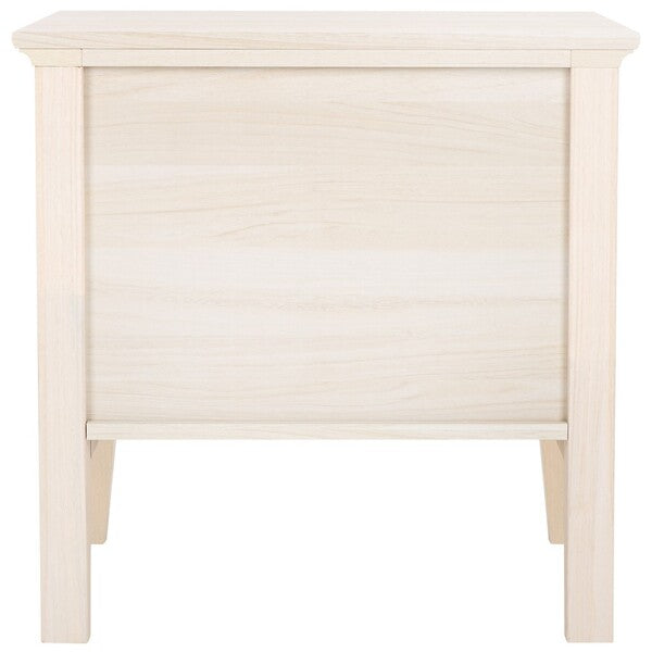 Sondra 1 Drawer 1 Shelf Nighstand in Bleached White