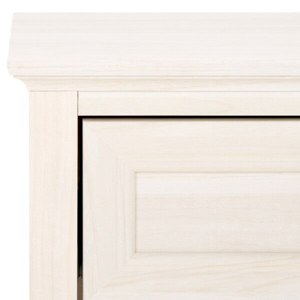 Sondra 1 Drawer 1 Shelf Nighstand in Bleached White