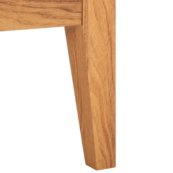 Sondra Wood Nighstand in Oak with Drawer and Shelf