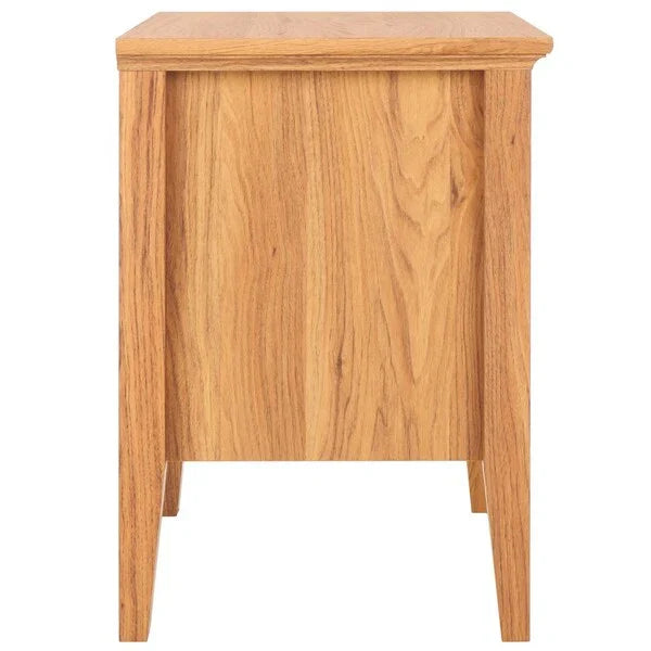 Sondra Wood Nighstand in Oak with Drawer and Shelf