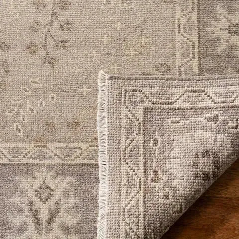 Oushak Wool Rug in Beige - The Mayfair Hall