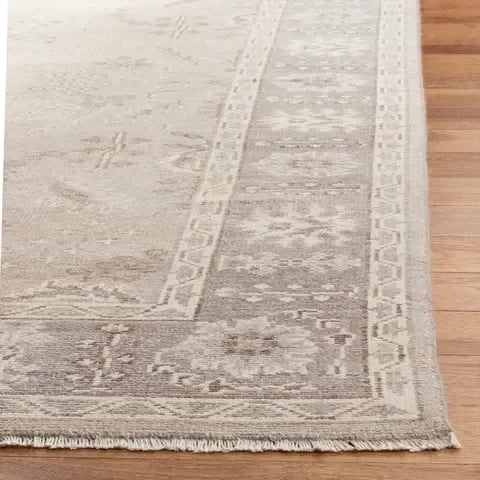 Oushak Wool Rug in Beige - The Mayfair Hall
