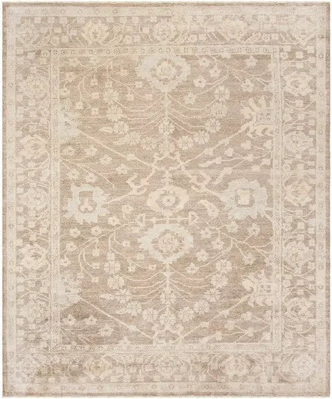 Oushak Viscose Rug in Gray - The Mayfair Hall