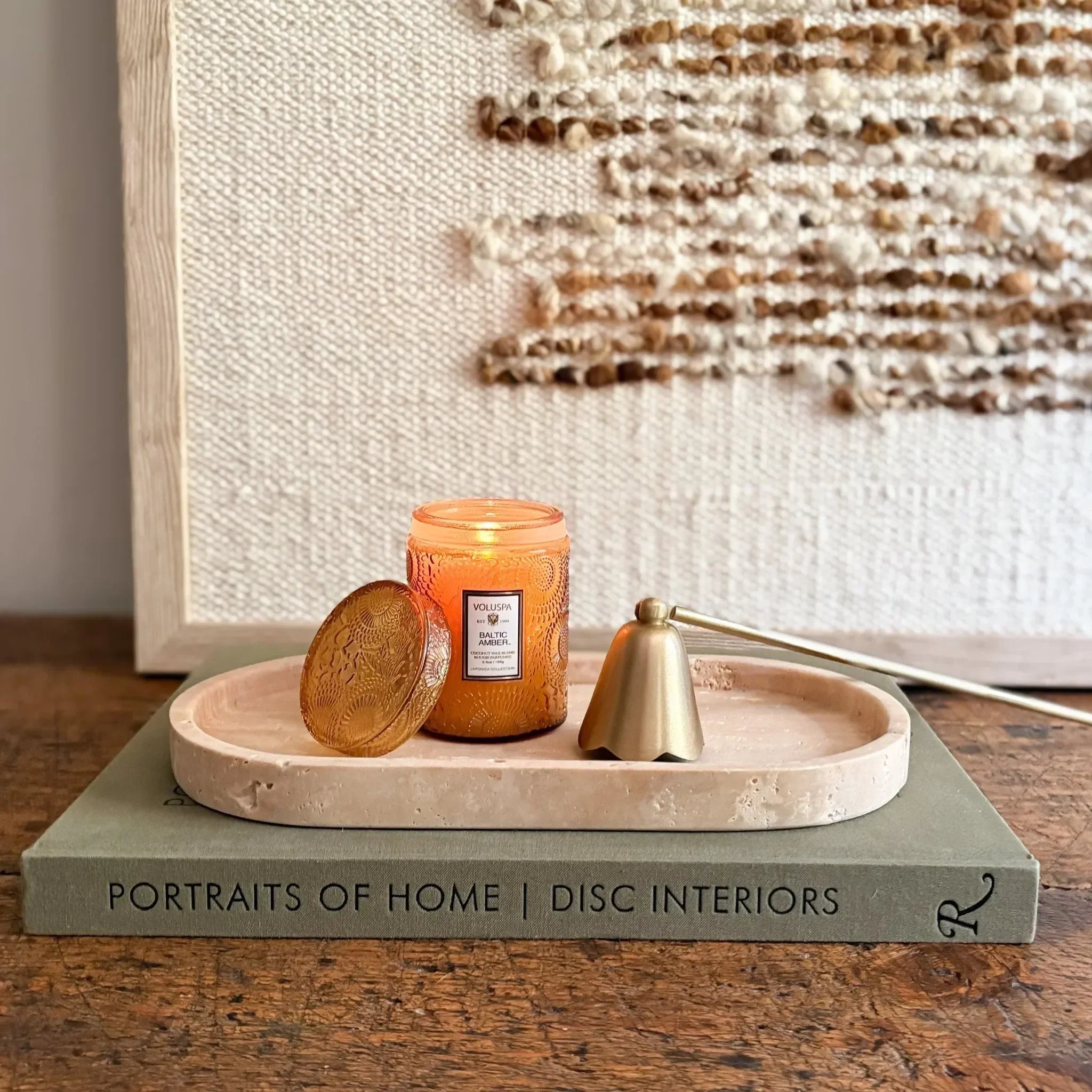 Oval Travertine Tray - The Mayfair Hall