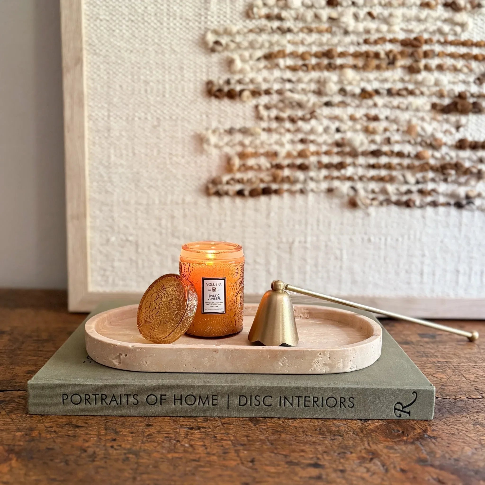 Oval Travertine Tray - The Mayfair Hall