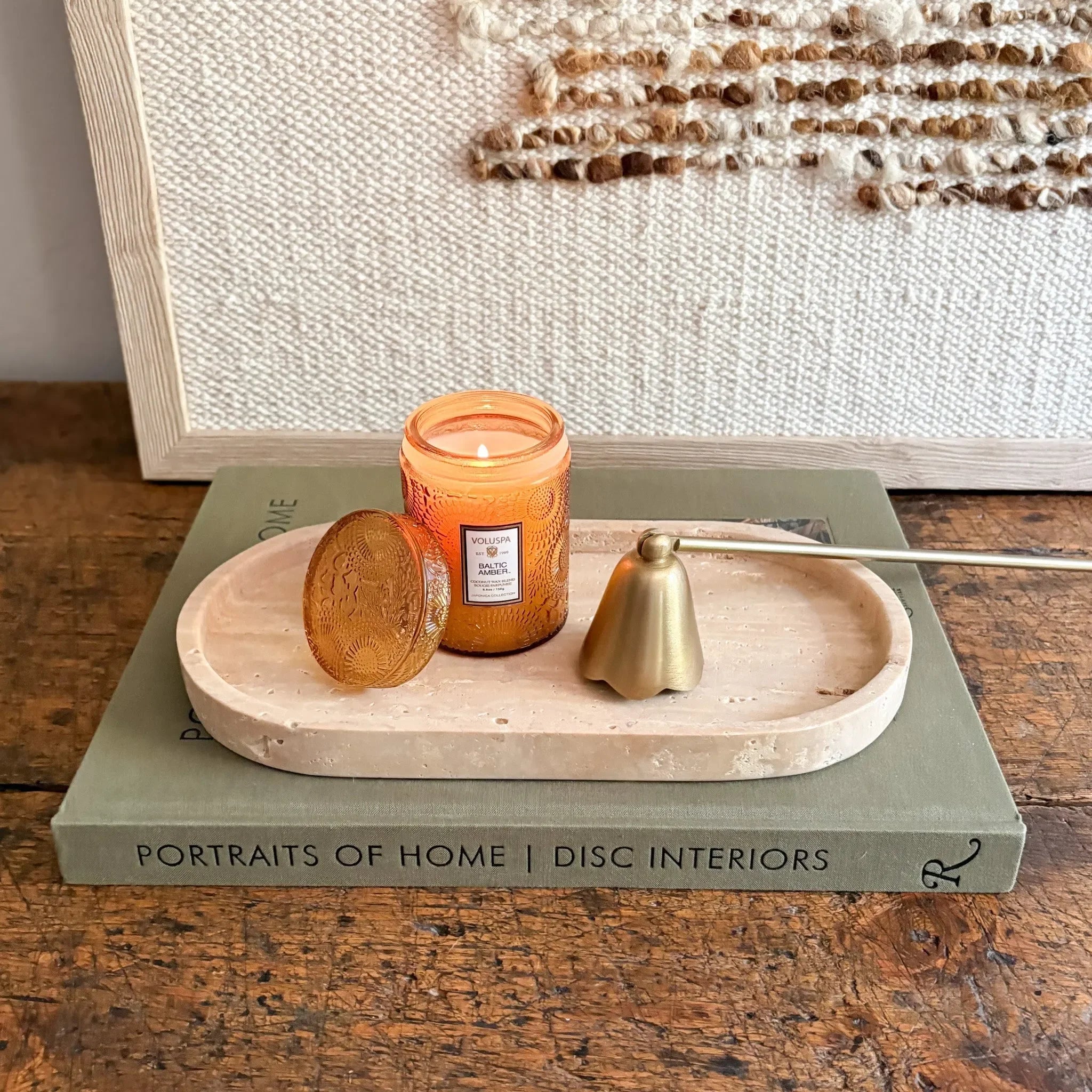 Oval Travertine Tray - The Mayfair Hall