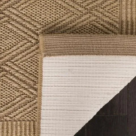 Palm Beach Sisal and Jute Rug in Maize with Geometric Pattern - The Mayfair Hall
