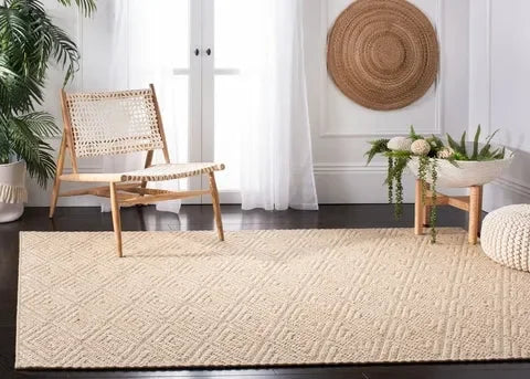 Palm Beach Sisal Rug in Beige - The Mayfair Hall