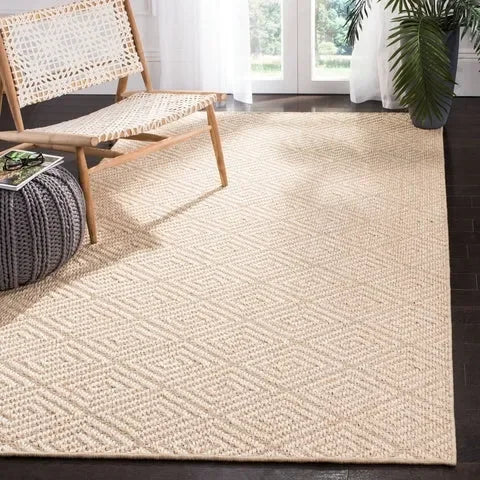 Palm Beach Sisal Rug in Beige - The Mayfair Hall