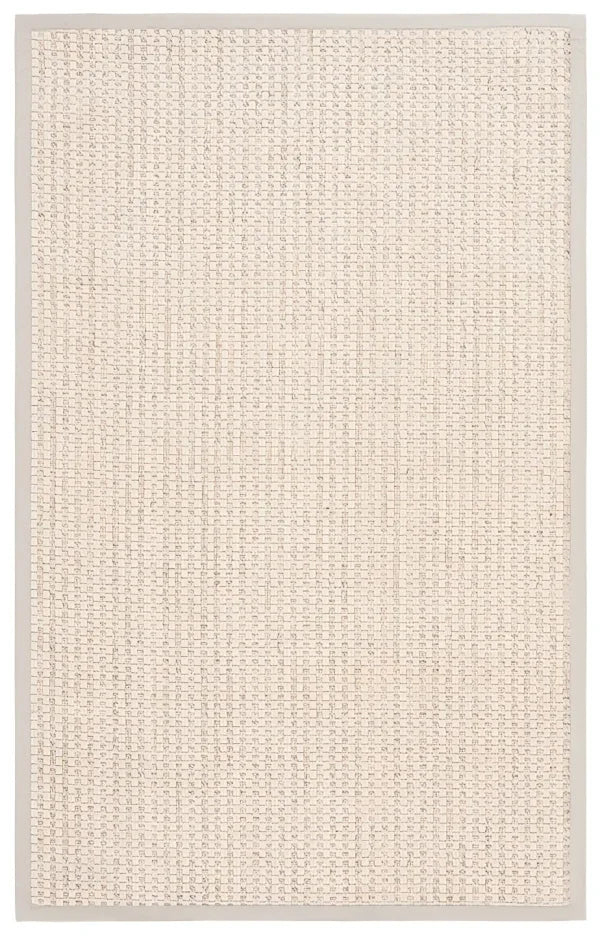 Palm Beach Wool and Sisal Rug in Ivory with Boucle Weave Pattern - The Mayfair Hall