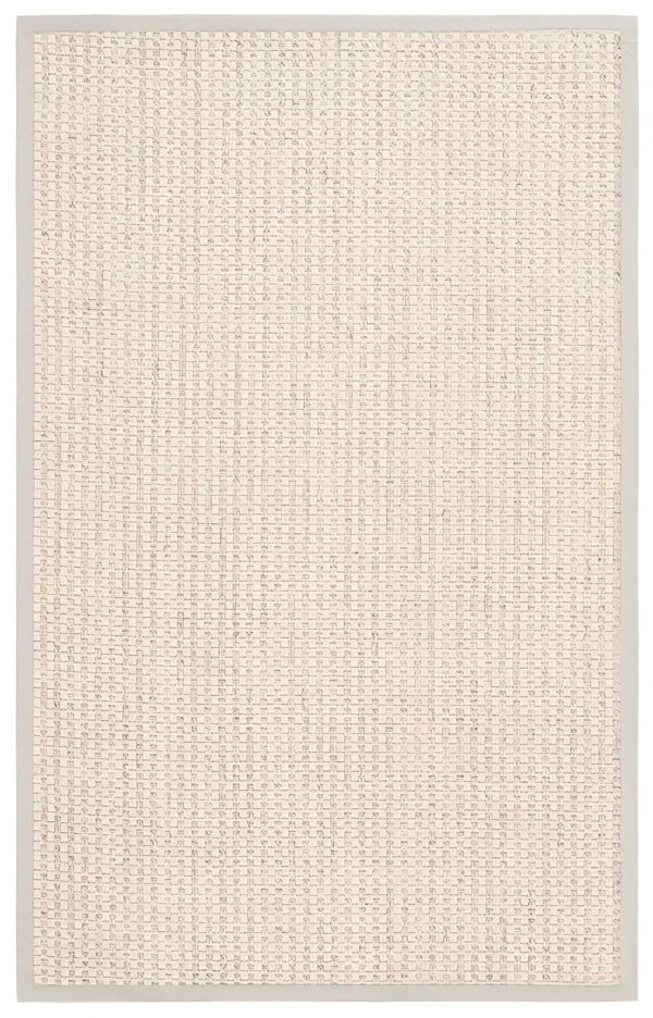 Palm Beach Wool and Sisal Rug in Ivory with Boucle Weave Pattern - The Mayfair Hall